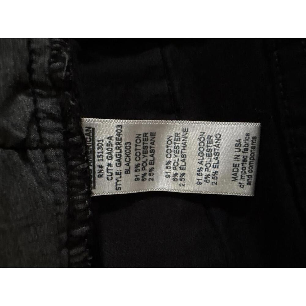 NWT Good American Good Legs Black Ripped Jeans Size 14/32 - Picture 6 of 6